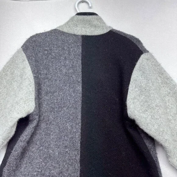 Lillunn of Norway Womens 100% Wool Sten Jacket Coat Size XXS Oversized Gray - Picture 8 of 13